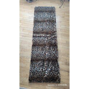Laguna Home Collection Animal Print Faux Rabbit Fur Rug 21x71 inches NWT